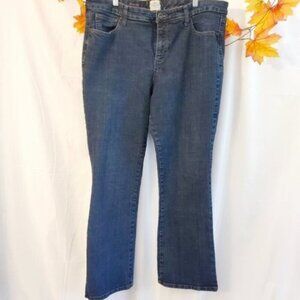 St. John Bay Women's Size 18  Blue Denim High Waist Boot Cut Jeans